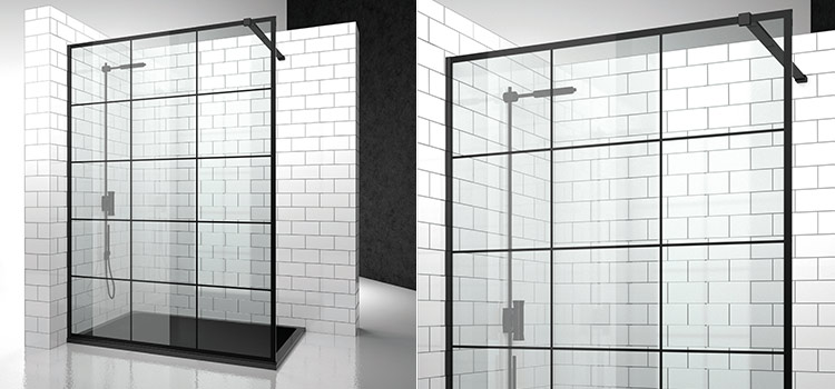 Paroi de douche SK Decor Frame P30 de Vismara Vetro