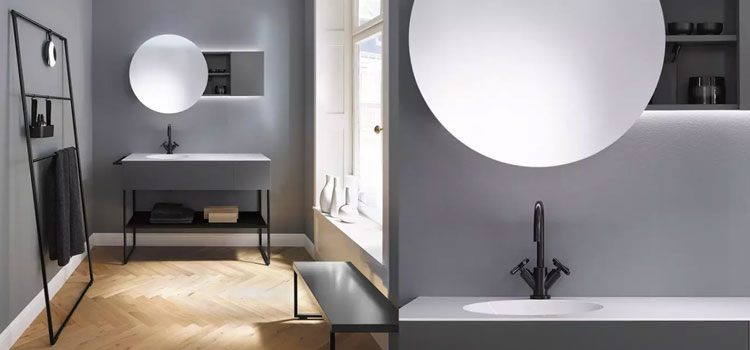 Salle de bains design lumineuse