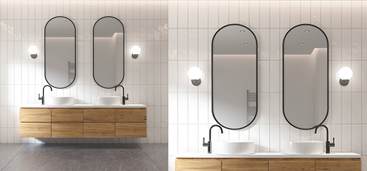 Miroir design ovale