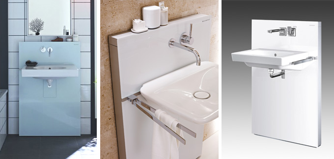 Panneau Geberit Monolith pour lavabo