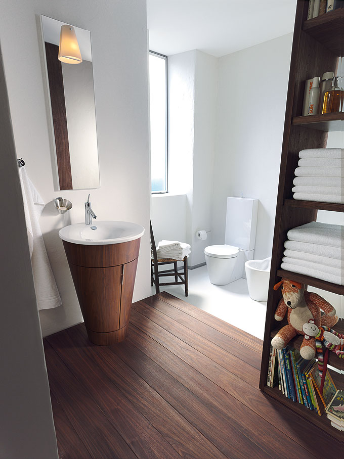 Meuble sous-vasque bois Duravit Starck 1 Barrel Meuble sous-vasque bois Duravit Starck 1 Barrel