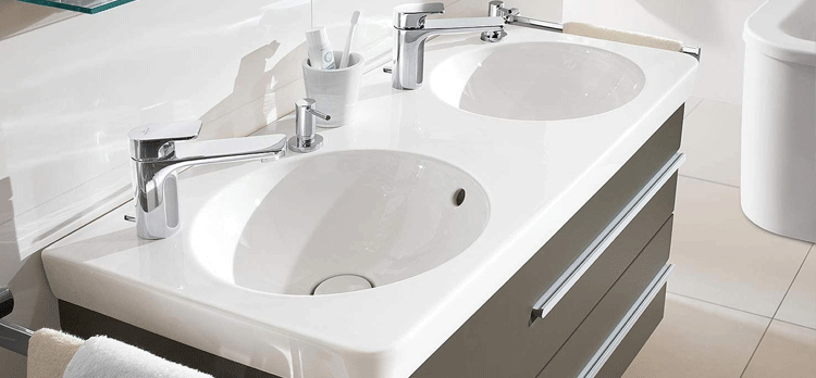 Double vasques Joyce de Villeroy & Boch