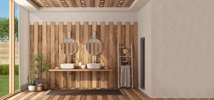 salle de bains en bois