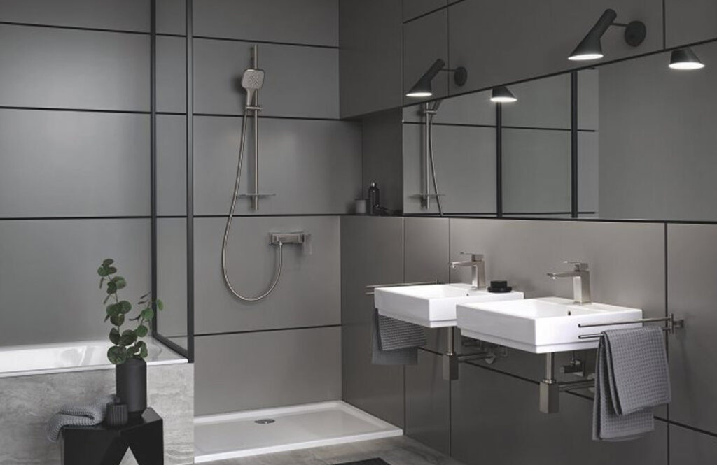 salle de bain et douche italienne grohe Eurocube