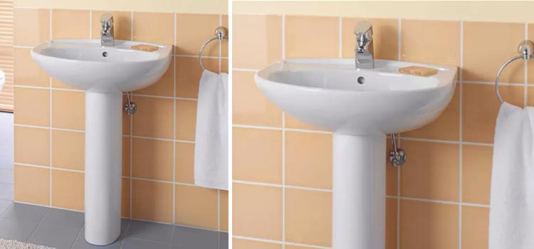 lavabo sur colonne de la marque Villeroy & Boch