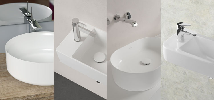 Différents lave-mains WC