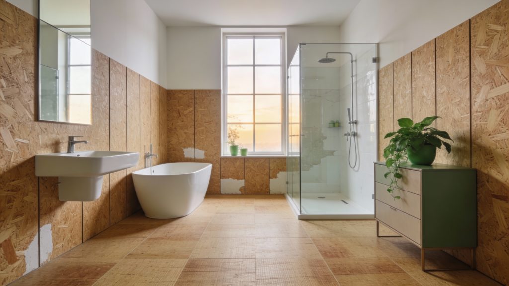 Liège dans la salle de bain