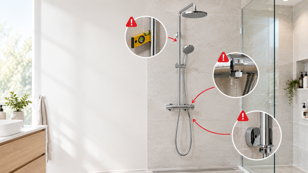 Les erreurs à éviter lors de l’installation d'une colonne de douche
